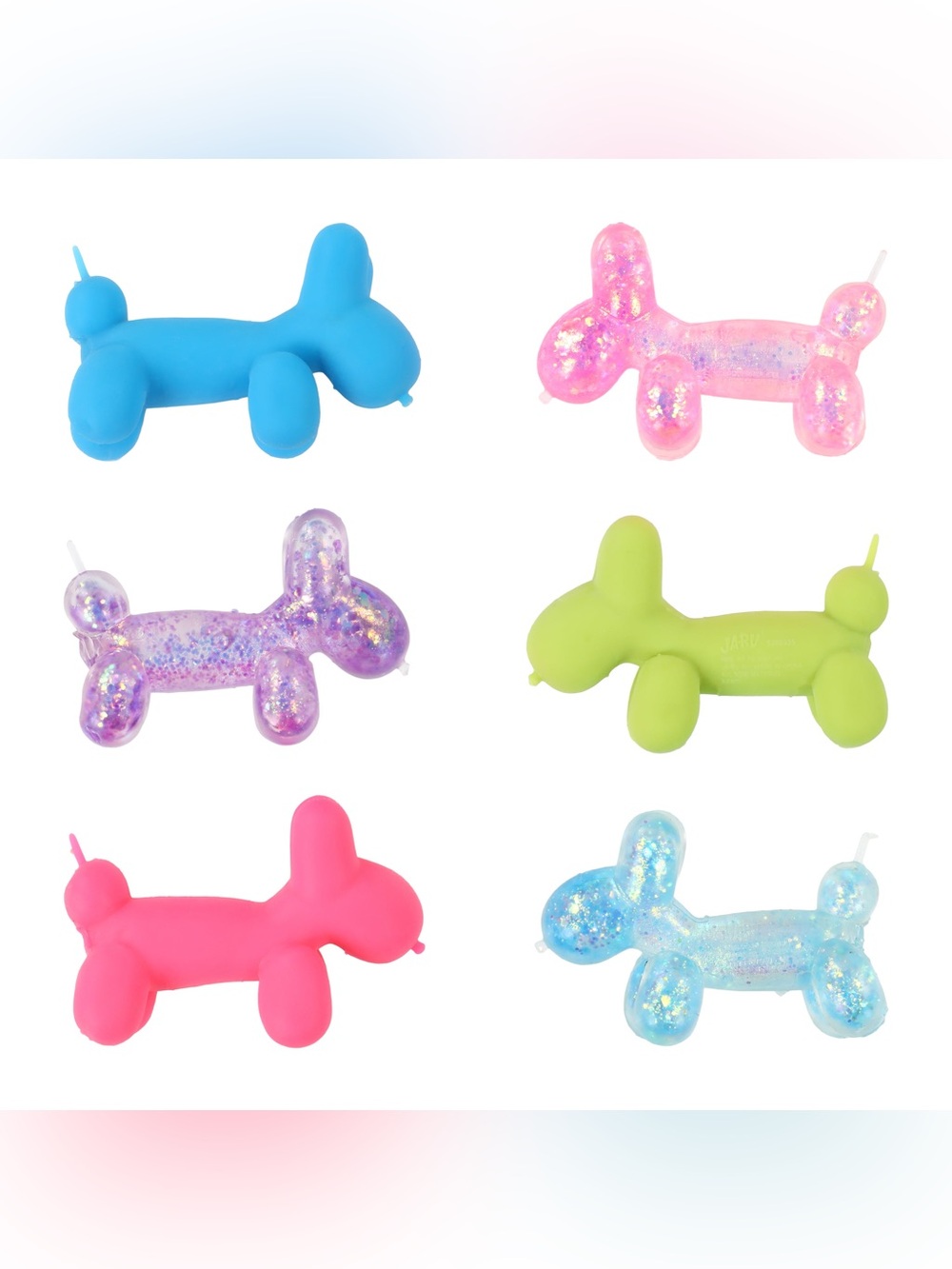 Irre-Squish-tible! Stretchy Balloon Dog Squish Toy (ONE Purple Glitter) NWT